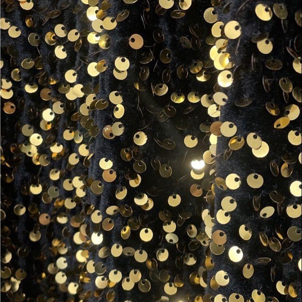 Elegant Black and Gold Sequin Dress by FAERIESTY, Size XL - Picture 4 of 5